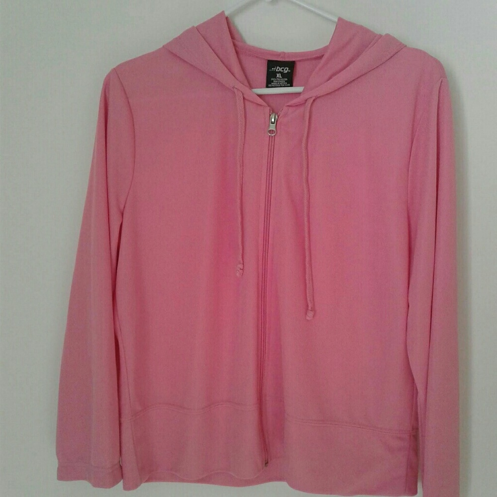 BCG Pink Lightweight Hoodie Sweatshirt
